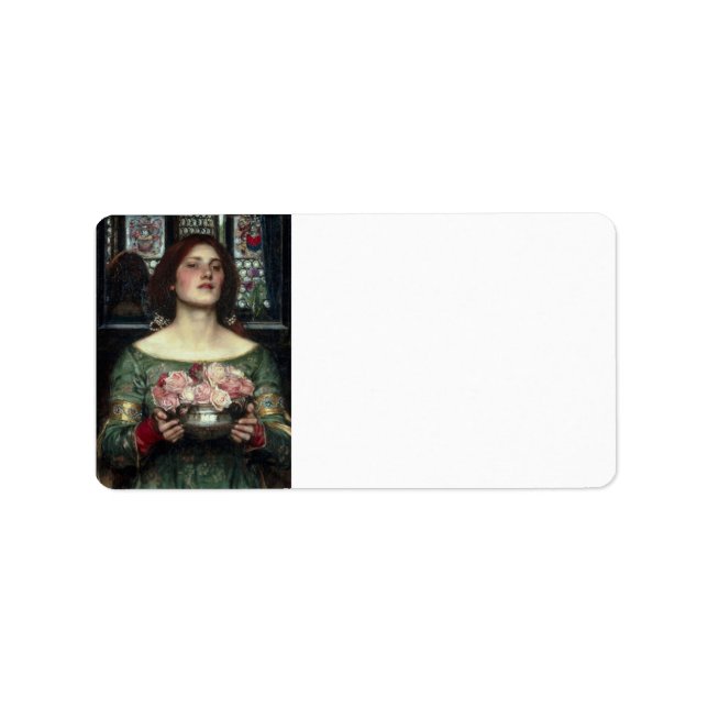 Rosebuds by John William Waterhouse Label (Front)