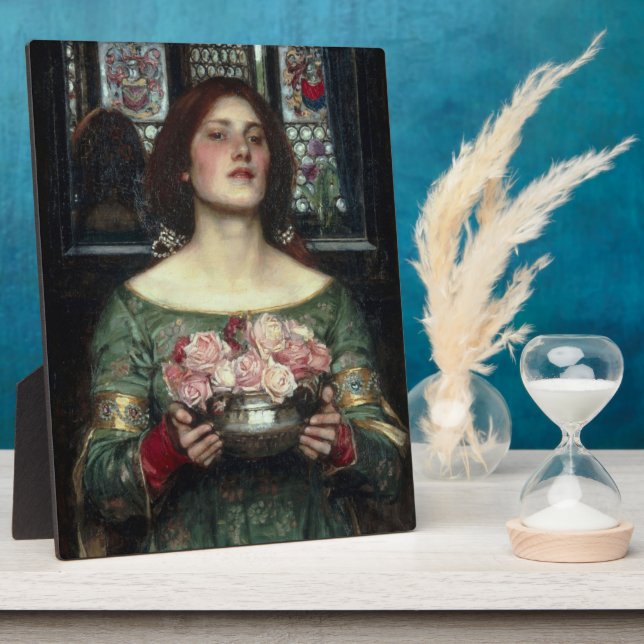 Rosebuds by John William Waterhouse Plaque (Side)
