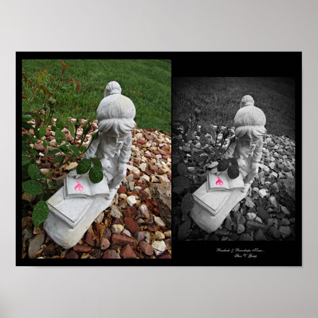 Rosebuds & Raindrops Kisses Wall Art by Stan VG (Front)