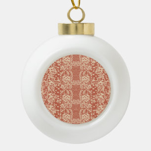 Rosebulbs Cupflowers Ceramic Ball Christmas Ornament