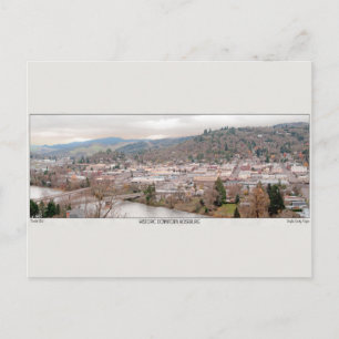 Roseburg Downtown and S Umpqua Postcard