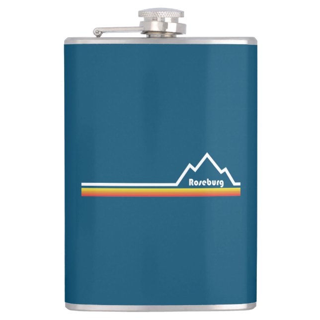 Roseburg Oregon Hip Flask (Front)