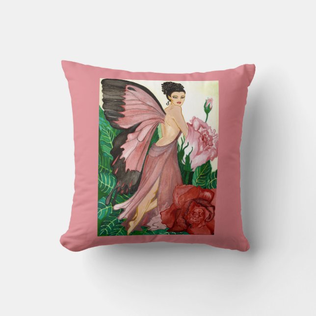 Rosebush Fairy Cushion (Front)