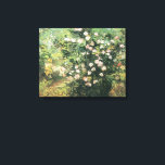 Rosebush in Blossom by Vincent van Gogh Canvas Print<br><div class="desc">Rosebush in Blossom by Vincent van Gogh is a vintage fine art post impressionism floral nature painting featuring a rose bush with beautiful blooming flowers in a garden. About the artist: Vincent Willem van Gogh (1853 -1890) was one of the most famous Post Impressionist painters of his era. His work...</div>