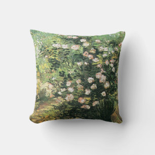 Rosebush in Blossom by Vincent van Gogh Cushion