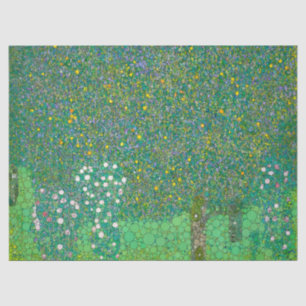 Rosebushes under the Trees by After Gustav Klimt Tissue Paper