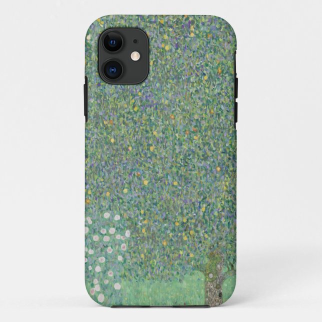 Rosebushes under the trees - Gustav Klimt Case-Mate iPhone Case (Back)