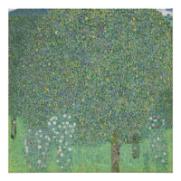 Rosebushes under the trees - Gustav Klimt