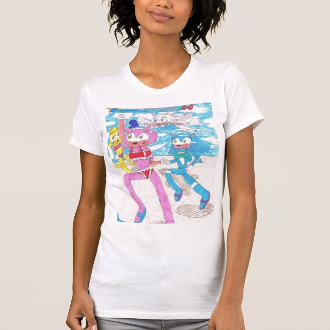 Rosechu Vest T-Shirt (Front)