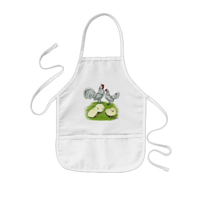 Rosecomb Bantams and Chicks Kids Apron (Front)