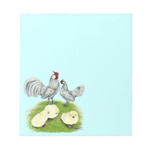 Rosecomb Bantams and Chicks Notepad
