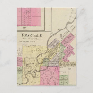 Rosedale and Pomeroy, Kansas Postcard