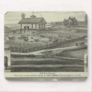 Rosedale, Robinson Hickory Grove, Kansas Mouse Mat