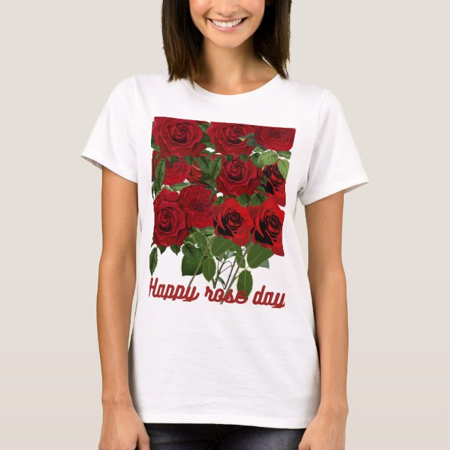 Roseday classic premium customise T-Shirts (Front)