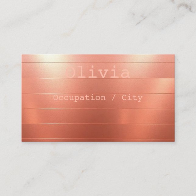 Rosegold Business Card (Front)