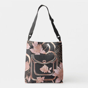 Rosegold Coral Purse AI art  Crossbody Bag