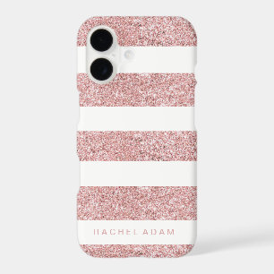 RoseGold Striped Phone Case