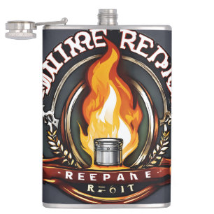 #rosegoldvinylflaskVinylWrappedFlask Hip Flask