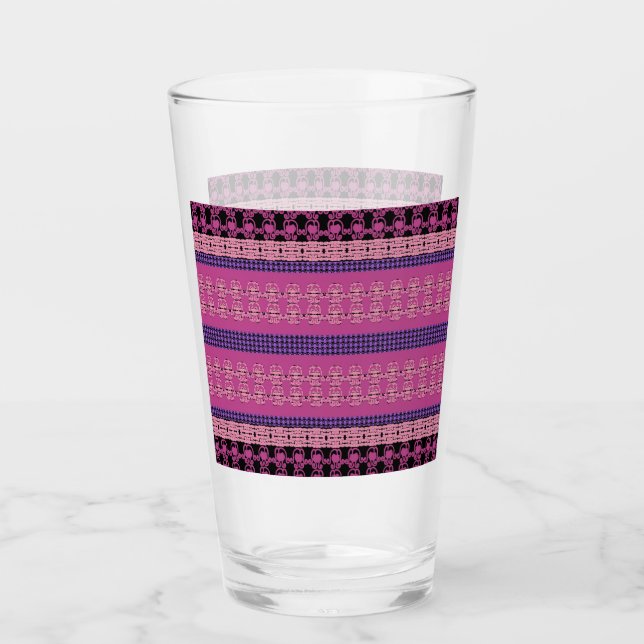 Roseheads Cupflowers Glass (Front)
