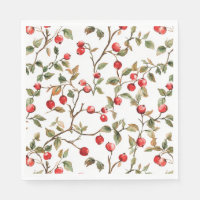 Rosehip braches pattern