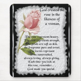 RoseImageofWomen Mouse Mat