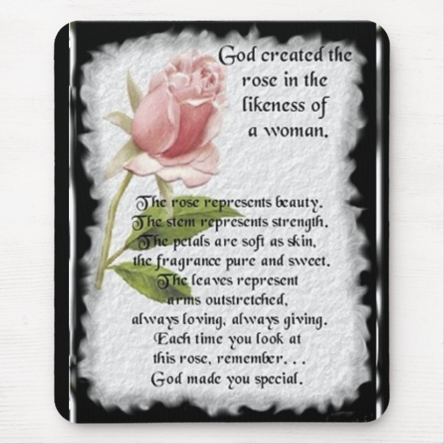 RoseImageofWomen Mouse Mat (Front)