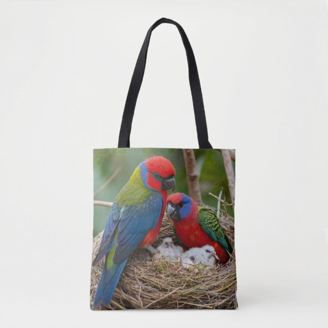 Rosella Birds Tote Bag (Front)