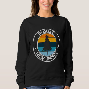 Roselle New Jersey NJ USA City Pride Retro Sunset Sweatshirt