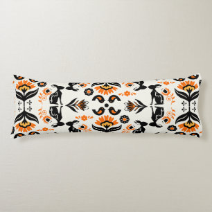 Rosemaling Norwegian Folk Art Body Cushion