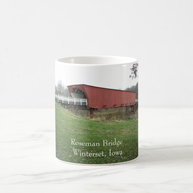 Roseman Bridge Winterset, Iowa Coffee Mug (Center)