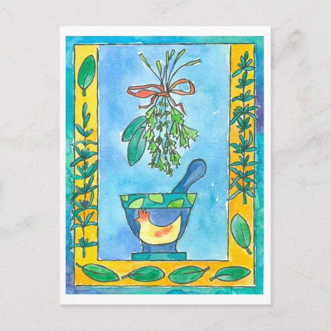 Rosemary Bay Laurel Cooking Herbs Postcard (Front)