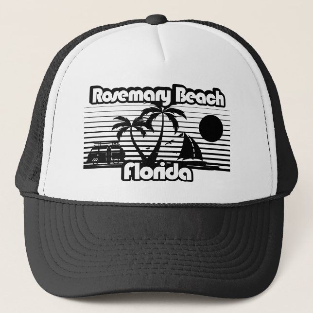 Rosemary Beach Florida Trucker Hat (Front)