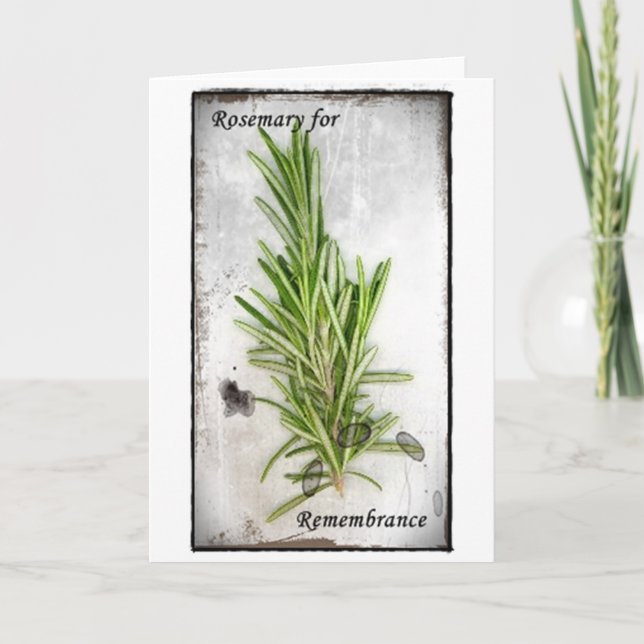 Rosemary Card (Front)