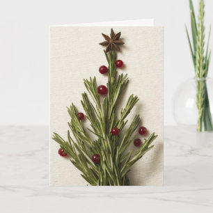 Rosemary Christmas Tree Greeting Card