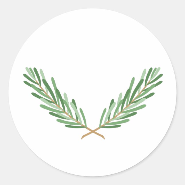 Rosemary Classic Round Sticker (Front)
