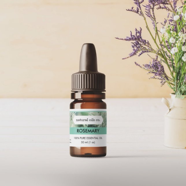 Rosemary Essential Oils Fragrance Bottle Label (Creator Uploaded)