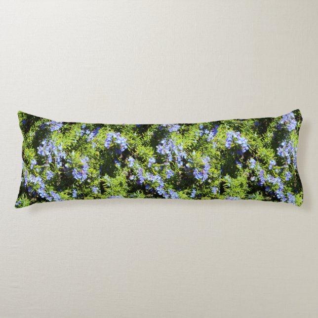 rosemary flowers green body cushion (Front)
