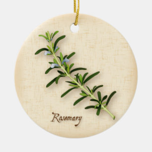 Rosemary Herb Ceramic Tree Decoration