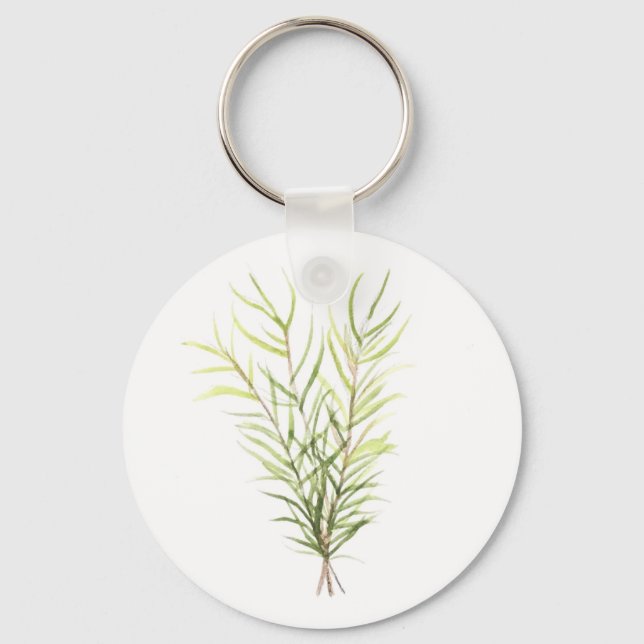 Rosemary herbs key ring (Front)