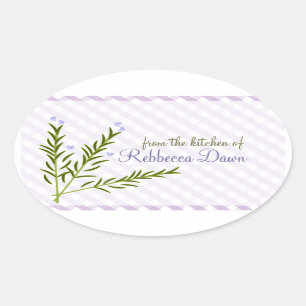 Rosemary Oval Sticker