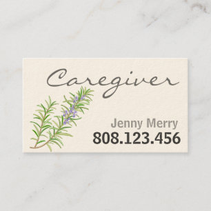 Rosemary Sage: Caregiver Business Cards