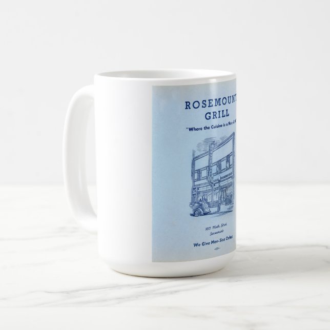 Rosemount Grill Menu Mug (Front Left)
