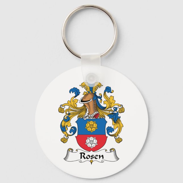 Rosen Family Crest Key Ring (Front)