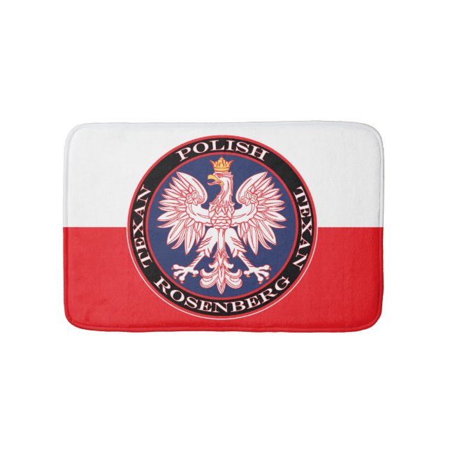 Rosenberg Round Polish Texan Bath Mat (Front)