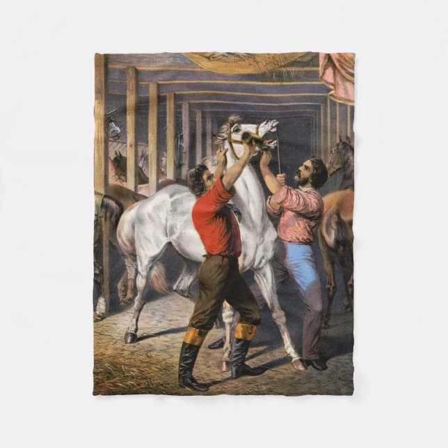 Rosenberg's Great East India Horse Invigorator. Fleece Blanket (Front)