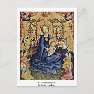 Rosenhagmadonna By Stefan Lochner Postcard