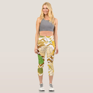 Roses 10 capri leggings