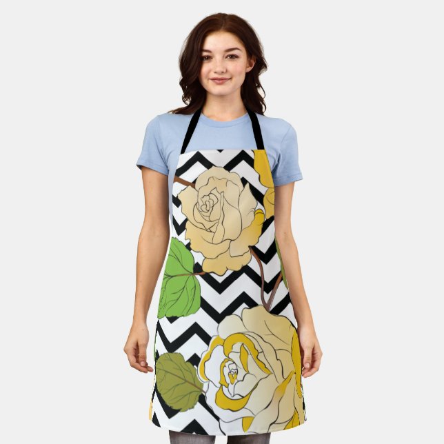 Roses 12 apron (Worn)