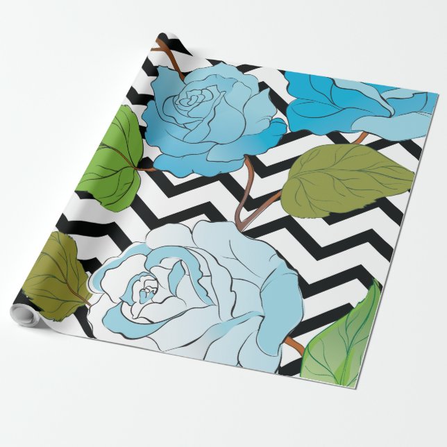 Roses 13 wrapping paper (Unrolled)