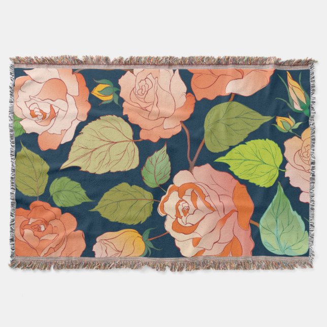Roses 15 throw blanket (Front)